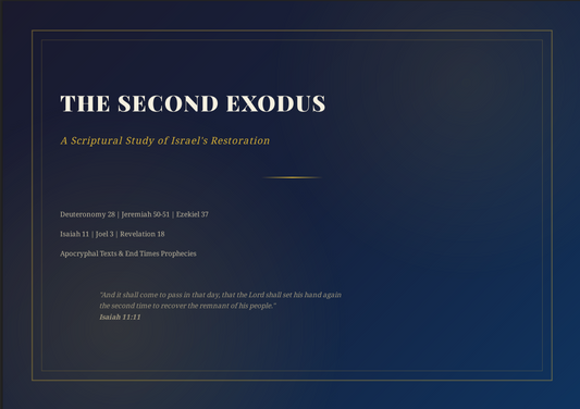 The Second Exodus Scriptural Study