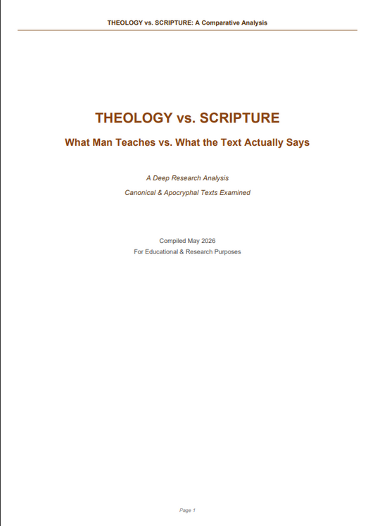 Theology vs Scripture Deep Research