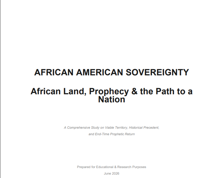 AFRICAN AMERICAN SOVEREIGNTY