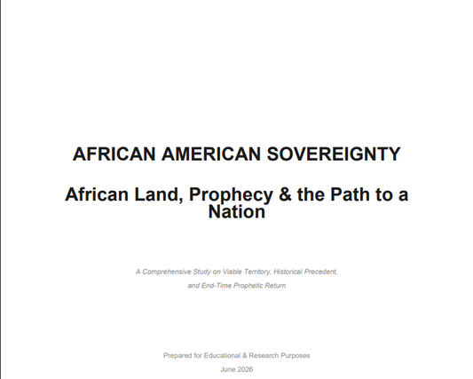 AFRICAN AMERICAN SOVEREIGNTY
